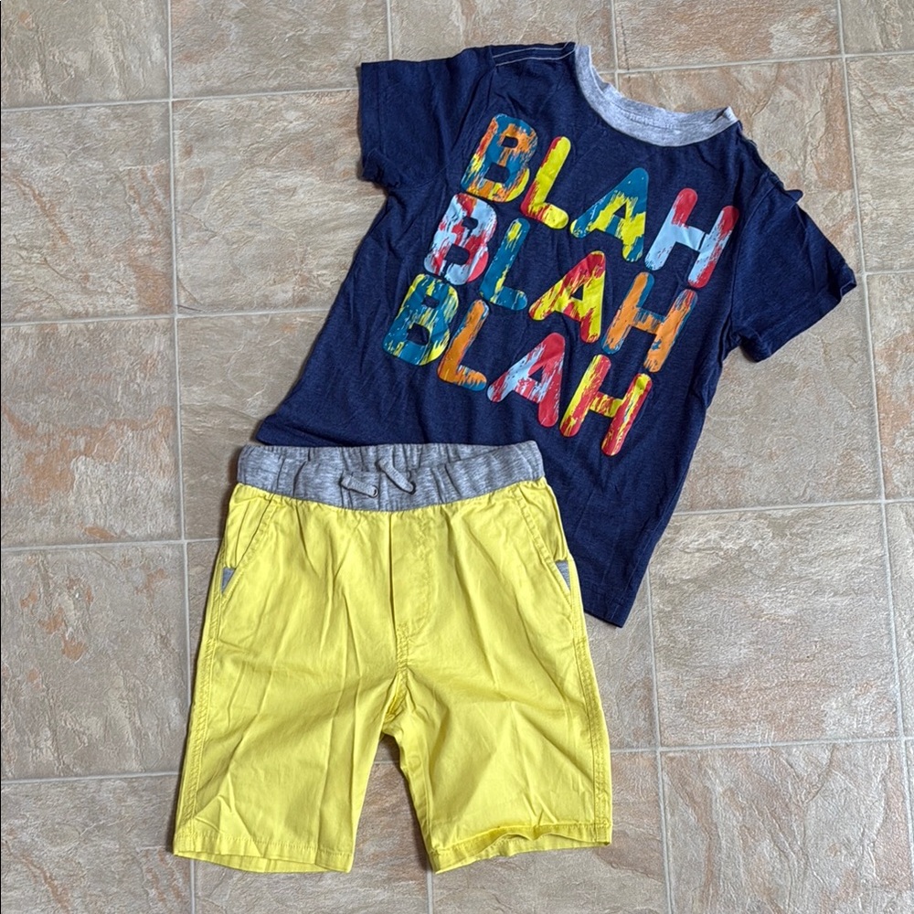 H&M Kids Matching Set - Navy and Yellow